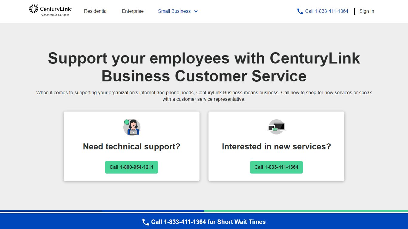 CenturyLink Business Customer Support | Call 833-591-0933